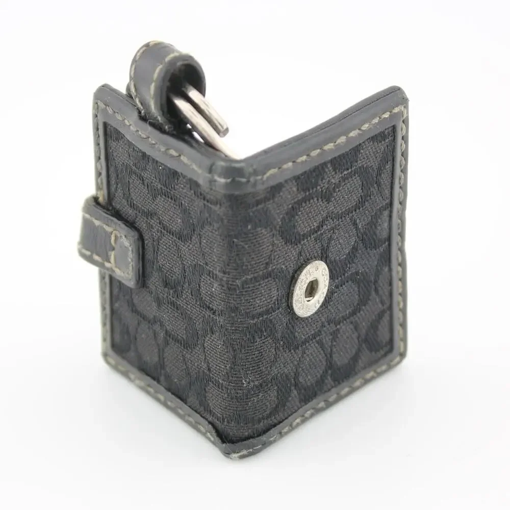 Coach Y2K Signature Mini Photo Frame Keychain Leather Buckle Charm - Picture 3 of 8